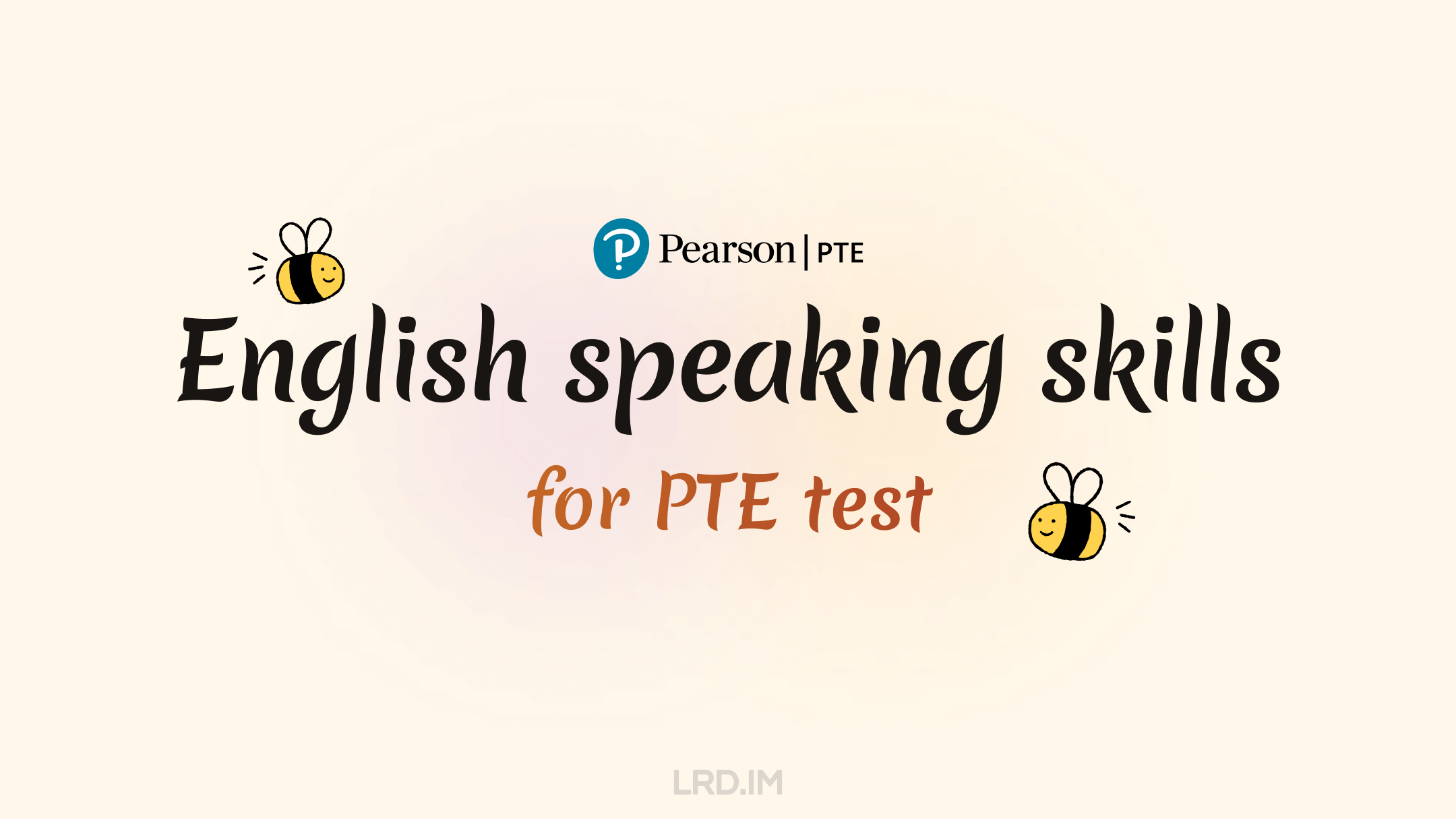 English speaking skills for PTE test